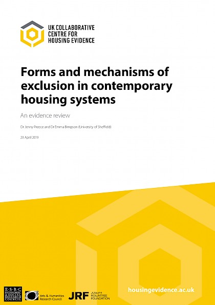 Forms and Mechanisms of exclusion in contemporary housing systems