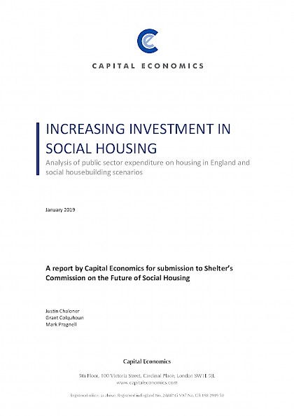 Increasing Investment in Social Housing