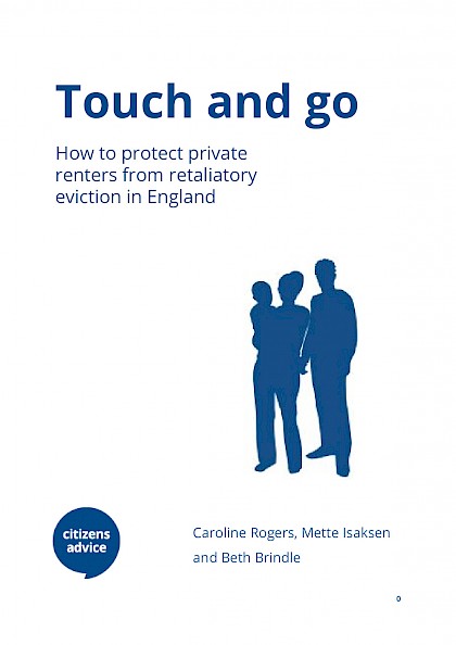 Touch and go: how to protect private renters from retaliatory eviction in England