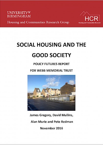 Social housing and the good society
