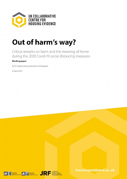 Out of harm's way - critical remarks on harm and the meaning of home during the 2020 Covid-19 social distancing measures