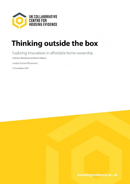 Thinking outside the box – exploring innovations in affordable home ownership