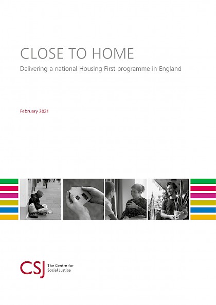 Close to Home: delivering a national housing first programme in England