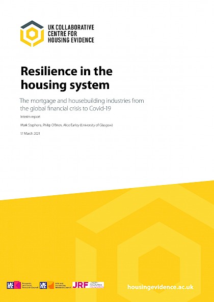 Resilience in the housing system