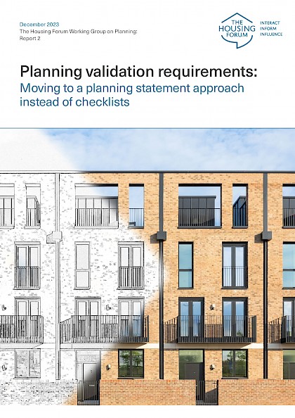 Planning validation requirements: moving to a planning statement approach instead of checklists.