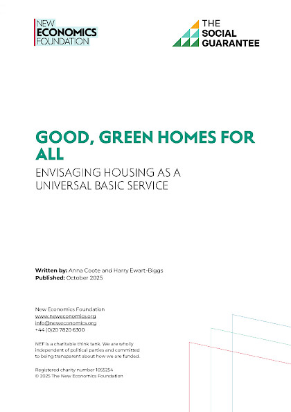 Good, green homes for all