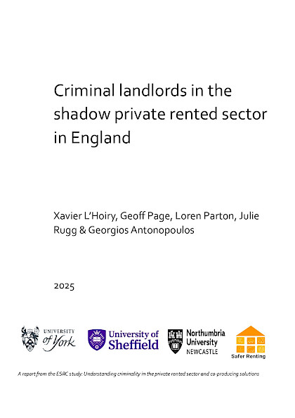 Criminal landlords in the shadow private rented sector in England