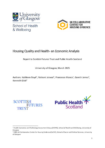 Housing Quality and Health – an Economic Analysis